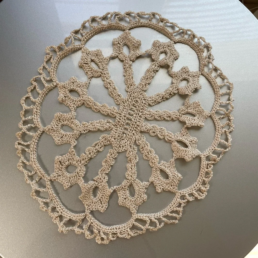 Handmade Crochet Doily pastel